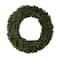 5ft. Clear LED Lights Flocked Artificial Christmas Wreath With Pinecones